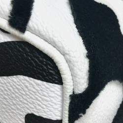 Pre Owned Louis Vuitton Tufted Monogram Lvxuf Cabas Handbag/Tote Bag  Coated Canvas  White/Black