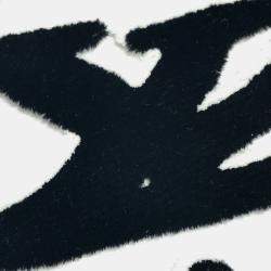 Pre Owned Louis Vuitton Tufted Monogram Lvxuf Cabas Handbag/Tote Bag  Coated Canvas  White/Black