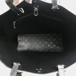 Pre Owned Louis Vuitton Tufted Monogram Lvxuf Cabas Handbag/Tote Bag  Coated Canvas  White/Black