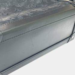 Pre Owned Louis Vuitton  Monogram Embroidered Mesh Soft Trunk 2-Way Shoulder Bag In Mesh/Leather    Black