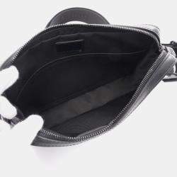 Pre Owned Louis Vuitton Duo Shoulder Bag Leather Monogram Shadow Black