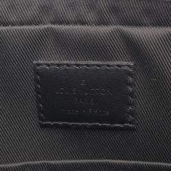 Pre Owned Louis Vuitton Duo Shoulder Bag Leather Monogram Shadow Black