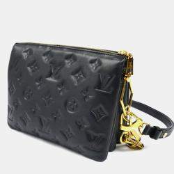 Pre Owned Louis Vuitton Coussin Bb 2-Way Shoulder Bag  Black