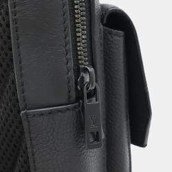 Pre Owned Louis Vuitton Lv Aerogram Pilot Sling Bag  Body Shoulder Leather  Noir  Black