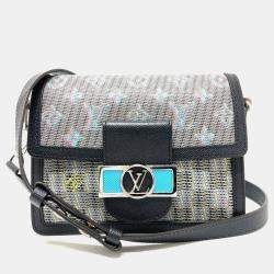 Pre Owned Louis Vuitton Lv Pop Dauphine Mini Crossbody Bag/Shoulder Bag  Leather  Blue