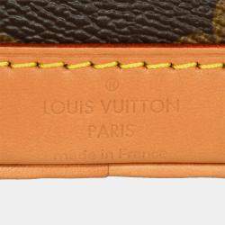 Pre Owned Louis Vuitton Nano Noe Shoulder Bag Monogram Canvas Brown Rfid Handbag