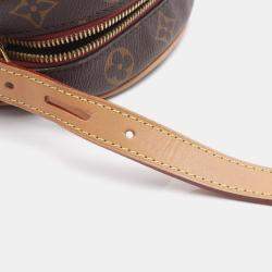 Pre Owned Louis Vuitton Boite Chapeau Souple Pm Shoulder Bag In Coated Canvas And Leather With Monogram Design  Brown
