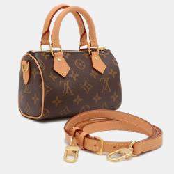 Pre Owned Louis Vuitton Monogram Nano Speedy 2-Way Shoulder Bag
