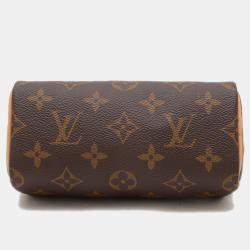Pre Owned Louis Vuitton Monogram Nano Speedy 2-Way Shoulder Bag