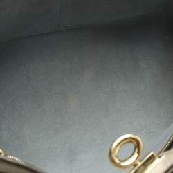 مملوكة مسبقًا حقيبة يد توتس لويس فيتون أون ماي سايد جلد غريج وكانفاس مونوغرام بحجم وسط