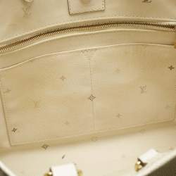 Pre Owned Louis Vuitton Sunset Khaki Monogram Giant Empreinte Leather Onthego MM Bag