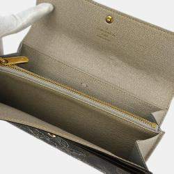 Pre Owned Louis Vuitton Monogram Dentelle Portefeuille Sarah Wallet