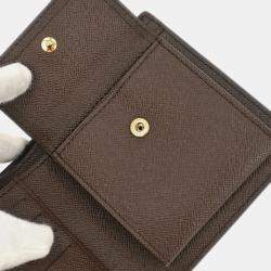 Pre Owned Louis Vuitton Brown Damier Portefeuille Marco Wallet Purse