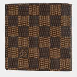 Pre Owned Louis Vuitton Brown Damier Portefeuille Marco Wallet Purse