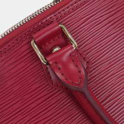 Pre Owned Louis Vuitton Dark Pink Epi Alma GM Handbag