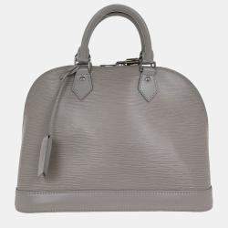 Pre Owned Louis Vuitton Gray Epi Alma PM Handbag