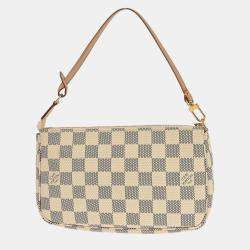 Pre Owned Louis Vuitton Damier Azur Pochette Accessoires Handbag