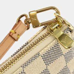 Pre Owned Louis Vuitton Damier Azur Pochette Accessoires Handbag