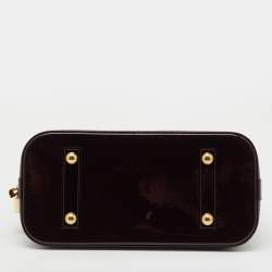 Pre Owned Louis Vuitton Amarante Monogram Vernis Alma PM Bag