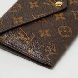 Pre Owned محفظة لويس فيتون أوريغامي طويلة كانفاس مونوغرامي
