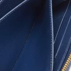 Pre Owned Louis Vuitton Damier Ebene Canvas Paillettes Zippy Wallet