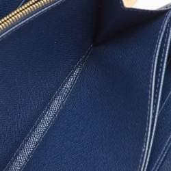 Pre Owned Louis Vuitton Damier Ebene Canvas Paillettes Zippy Wallet