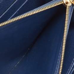 Pre Owned Louis Vuitton Damier Ebene Canvas Paillettes Zippy Wallet