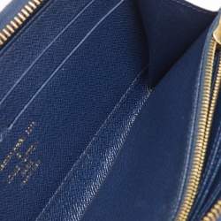 Pre Owned Louis Vuitton Damier Ebene Canvas Paillettes Zippy Wallet