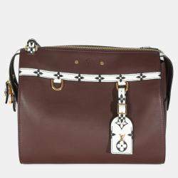 Pre Owned Louis Vuitton Burgundy Calfskin Speedy Amazon MM