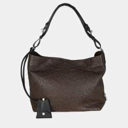 Pre Owned Louis Vuitton Olive Monogram Lambskin Antheia Hobo