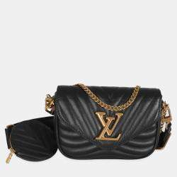 Pre Owned Louis Vuitton Black Calfskin New Wave Multi Pochette