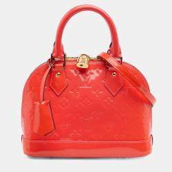 مملوكة مسبقًا Louis Vuitton Red Monogram Vernis Alma BB