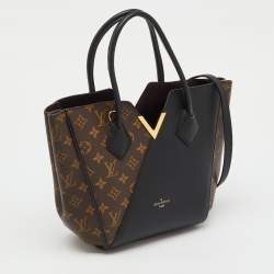 Pre Owned Louis Vuitton Black Monogram Canvas and Leather Kimono PM Bag