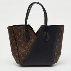 Pre Owned Louis Vuitton Black Monogram Canvas and Leather Kimono PM Bag