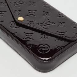 مملوكة مسبقًا Louis Vuitton Amarante Monogram Vernis Felicie Pochette Bag