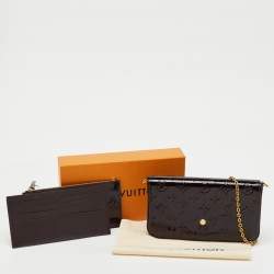 مملوكة مسبقًا Louis Vuitton Amarante Monogram Vernis Felicie Pochette Bag