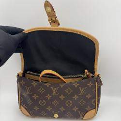 Pre Owned Louis Vuitton Diane PM Brown Monogram Canvas Shoulder Bag