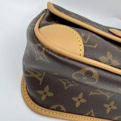 Pre Owned Louis Vuitton Diane PM Brown Monogram Canvas Shoulder Bag