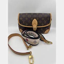 Pre Owned Louis Vuitton Diane PM Brown Monogram Canvas Shoulder Bag