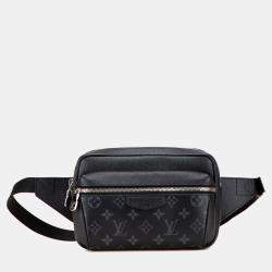 Pre Owned Louis Vuitton Black Monogram Eclipse Outdoor Bumbag