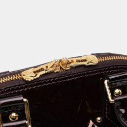 Pre Owned Louis Vuitton Purple Monogram Vernis Flower Alma BB