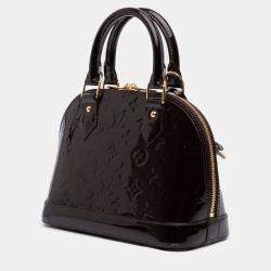 Pre Owned Louis Vuitton Purple Monogram Vernis Flower Alma BB
