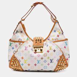 Pre Owned Louis Vuitton White Monogram Multicolore Chrissie MM
