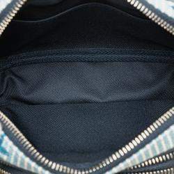Pre Owned Louis Vuitton Blue Monogram Denim Watercolor Hickory Stripes Outdoor Pouch