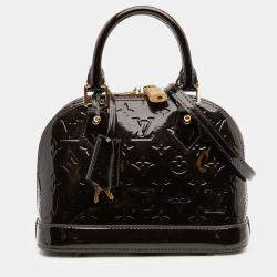 Pre Owned Louis Vuitton Purple Monogram Vernis Alma BB