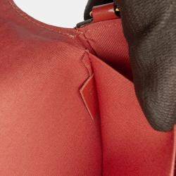 Pre Owned Louis Vuitton Pink Monogram Vernis Pochette Felicie Valentine Dog