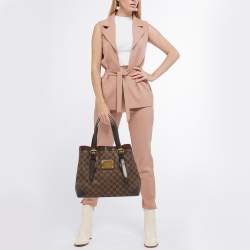 Pre Owned Louis Vuitton Damier Ebene Canvas Hampstead MM Bag