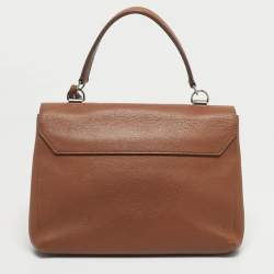 Pre Owned Louis Vuitton Brown Leather Lockme II Bag