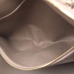 Pre Owned Louis Vuitton Gris Ostrich Alma GM Bag