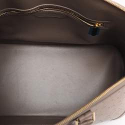 Pre Owned Louis Vuitton Gris Ostrich Alma GM Bag
